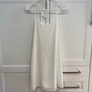 Plain white dress
